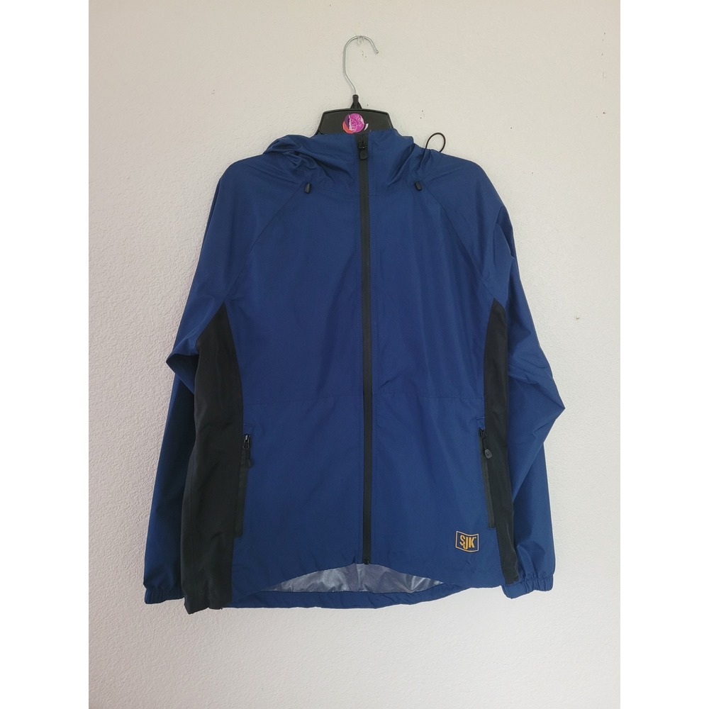 Slumberjack SJK Mens Waterproof Hooded‎ Rain Jacket Navy Black Small Medium #17